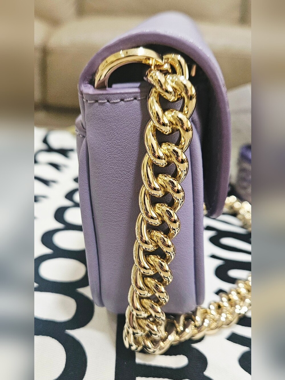 Marc Jacobs The J Marc Mini Shoulder Bag (Lavender/Gold) - Picture 7 of 16